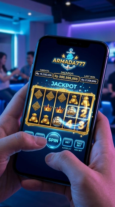 Tampilan antarmuka aplikasi armada777 yang modern.